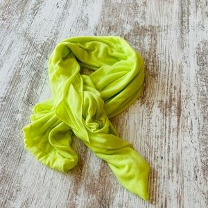 Lime green neck or body wrap